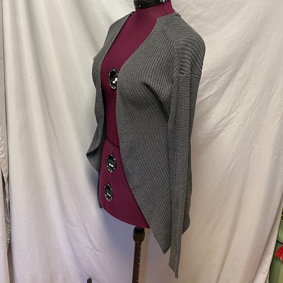 Love tree back laced, open front cardigan - Picture 3 of 6